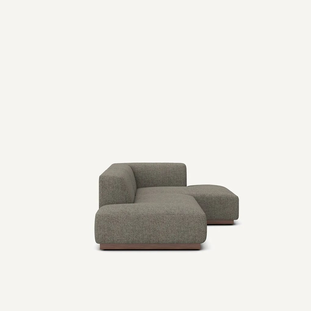 Rechte hoekbank in tweed, JACOPO