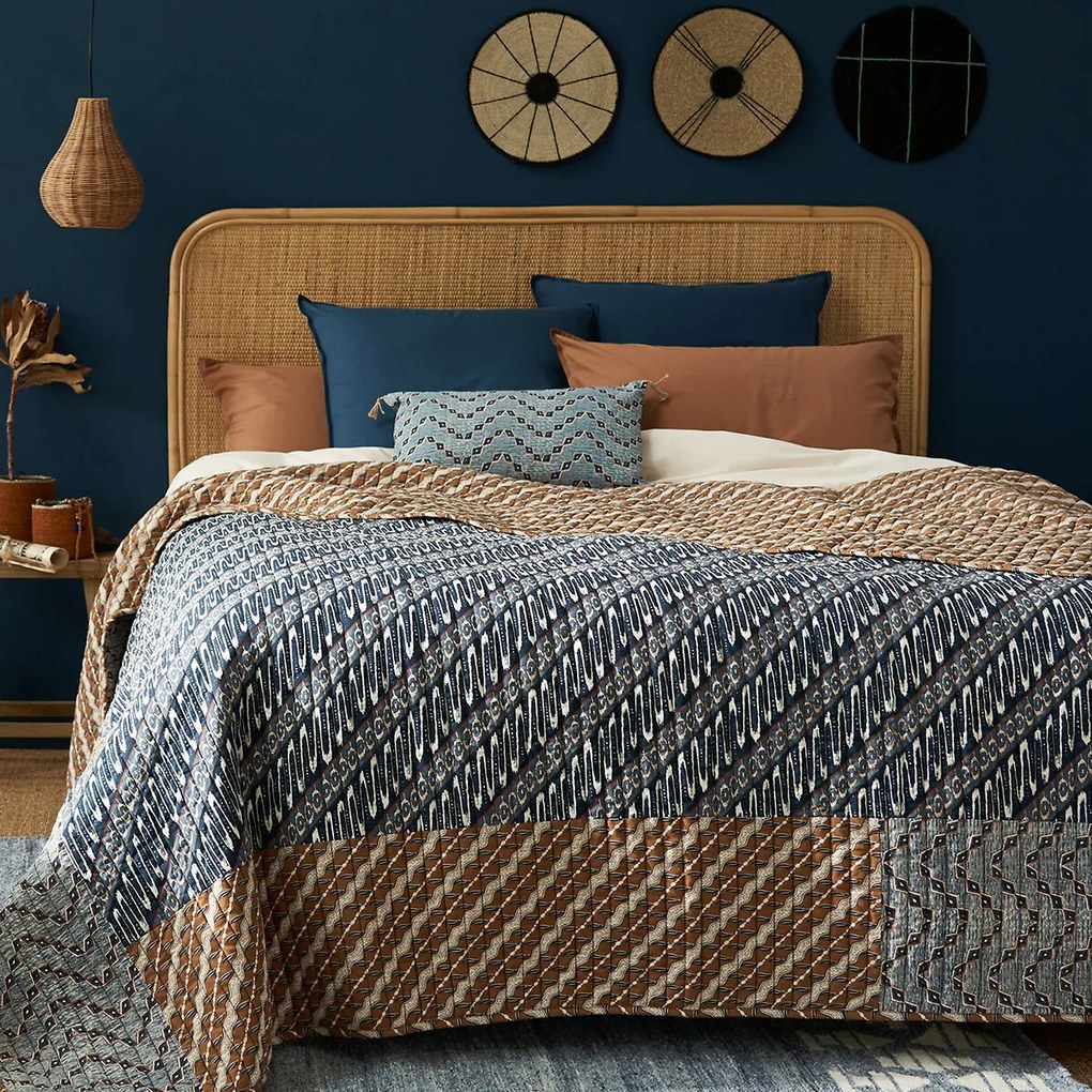 Kantha beddensprei in gewassen katoen, Midako