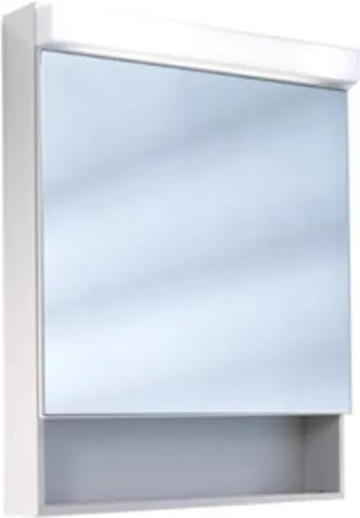 Schneider LowLine spiegelkast met 1 deur en open schap met TL verlichting 60x77cm links/rechts wit 151.065