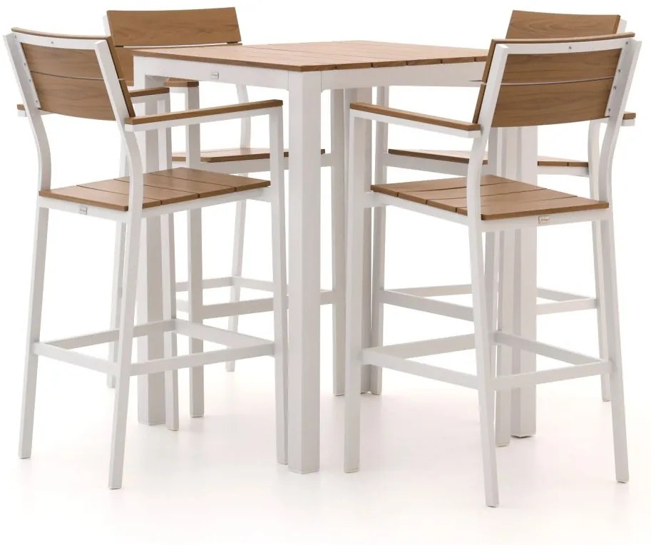 + 15% kassakorting | Barset Bellagio  | 4 personen | Tuinset polywood | 5-delig | Kees Smit Tuinmeubelen