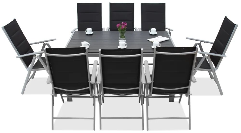 Aluminium tuinset polywood Verona voor 8 personen Garden Point