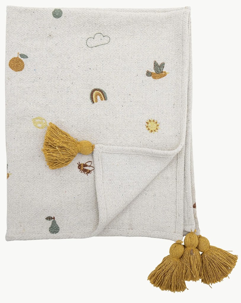 Plaid Agnes met kwastjes