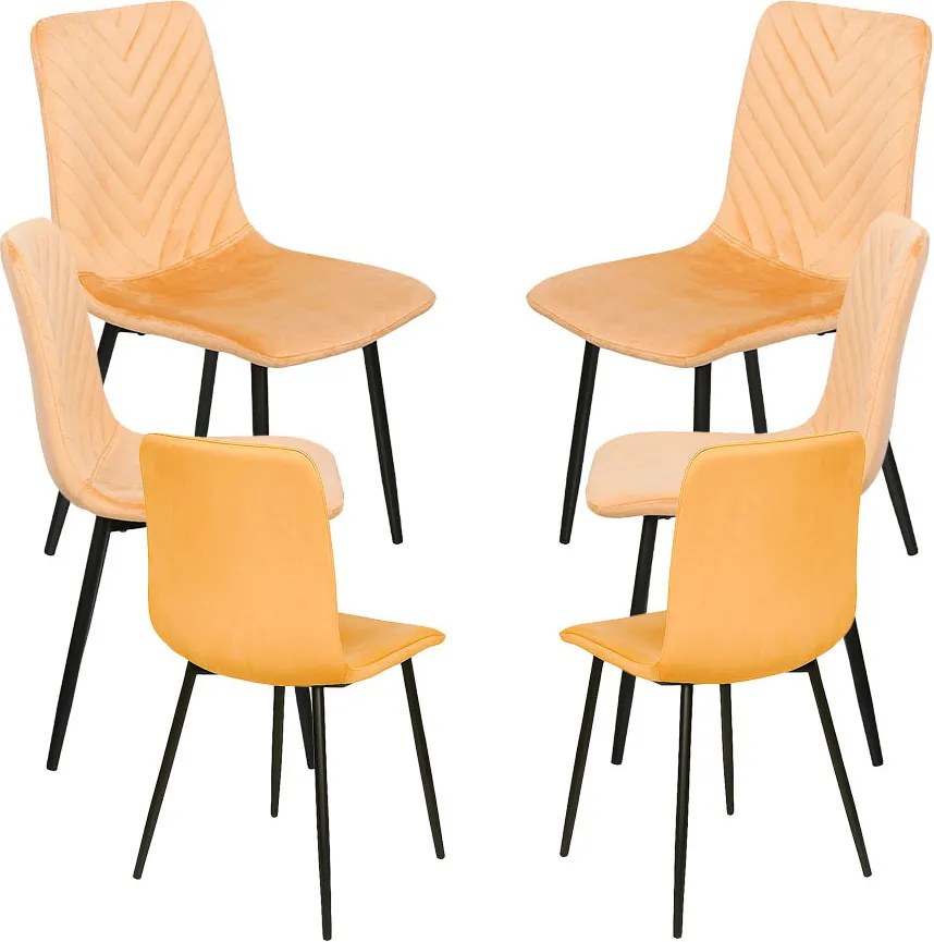 Pakket 6 Stoelen Guri