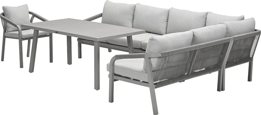 Garden Impressions Tarera lounge dining set 6-delig incl stoel - taupe