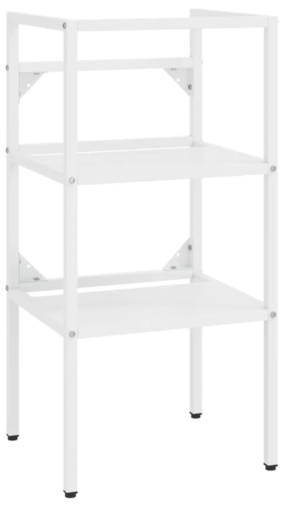 vidaXL Wastafelframe 40x38x83 cm ijzer wit