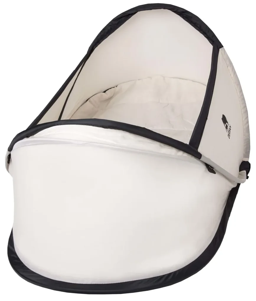 DERYAN Reisbedje pop-up Infant Baby met klamboe crème