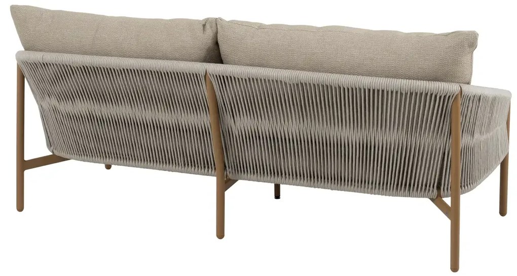 4 Seasons Outdoor Milos loungebank amber Loungebank   taupe weerbestendig