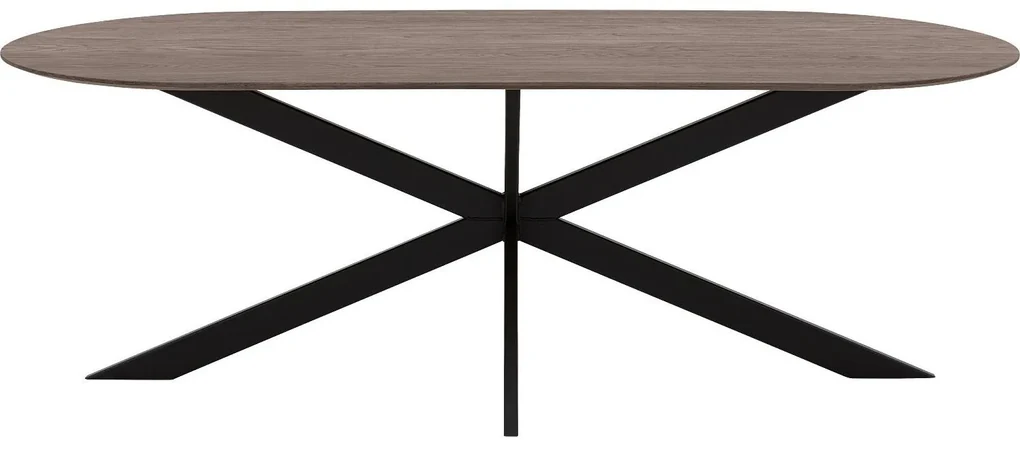 Goossens Excellent Eettafel Floyd, Semi rond 260 x 100 cm