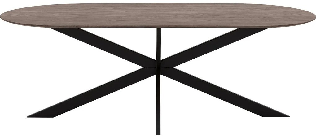Goossens Excellent Eettafel Uniek, Semi rond 260 x 100 cm