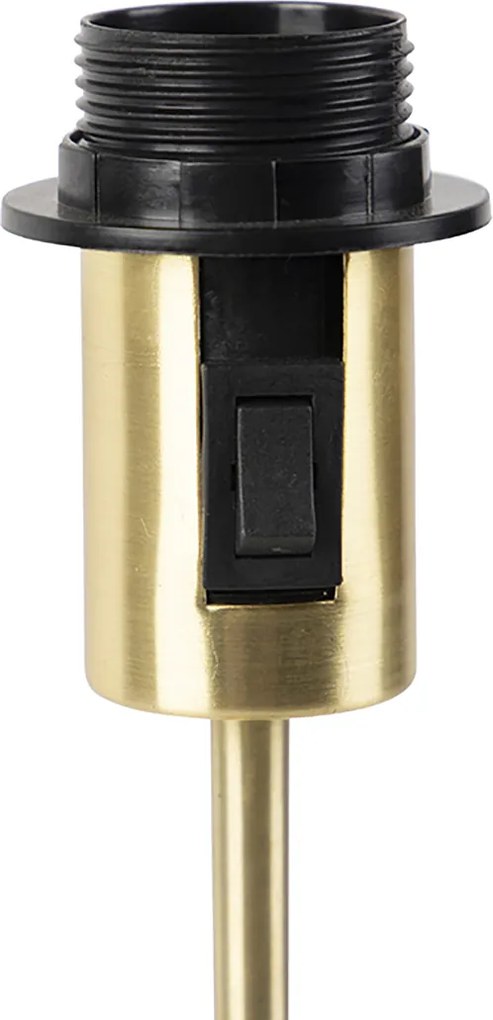 Tafellamp goud verstelbaar met kap lichtbruin 35 cm - Parte