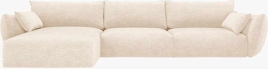 Chenille hoekbank Matera (4-zits)