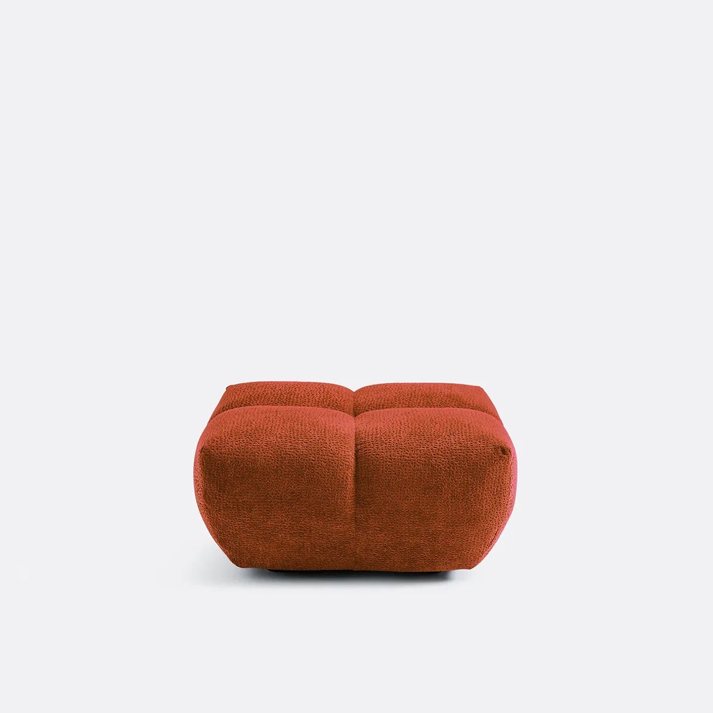 Poef, jaguar stof, L83 cm, Nuria