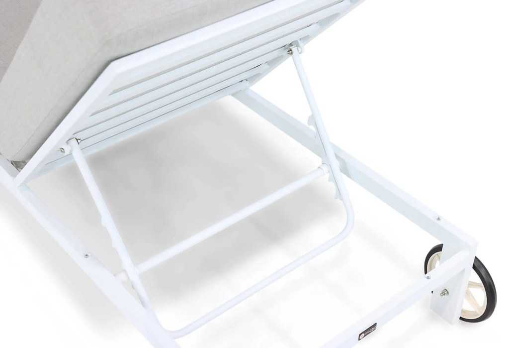 Santika Mulsanne Lounger Aluminium Wit