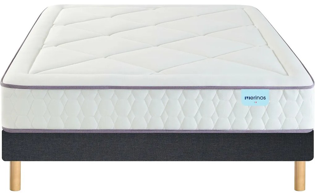 Ensemble matras met veren en bedbodem, Full Bed