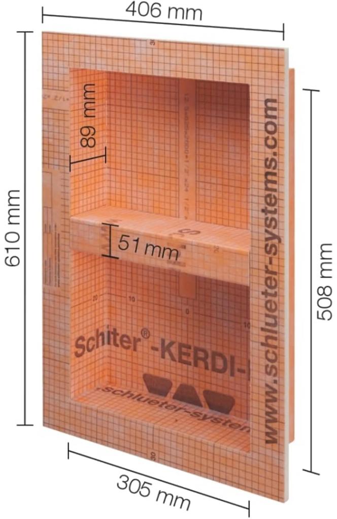 Schluter Kerdi-Board-N Inbouwnis 30,5x50,8 cm