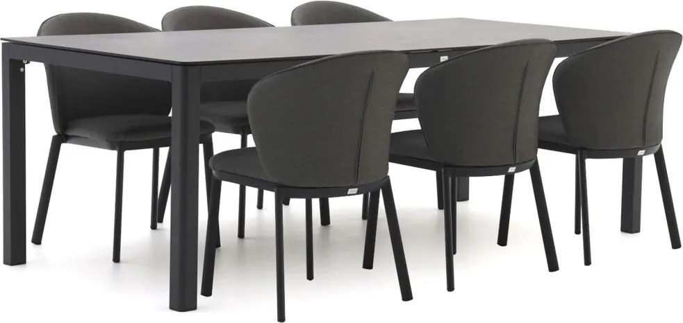 Diningset Bellagio  | 6 personen | Tuinset kunststof | 7-delig | Kees Smit Tuinmeubelen