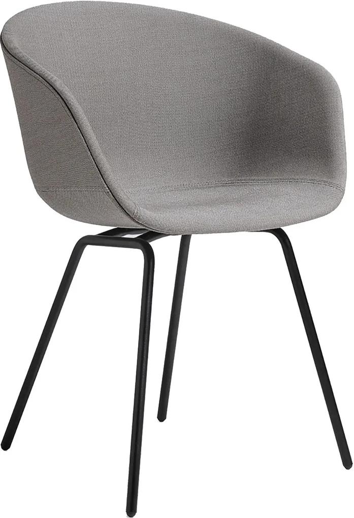 Hay About a Chair AAC27 gestoffeerde stoel met zwart onderstel kuip rime 231