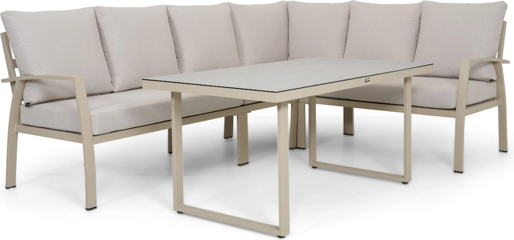Dining Loungeset 5 personen Aluminium Zand/Beige Domani Furniture Ocean
