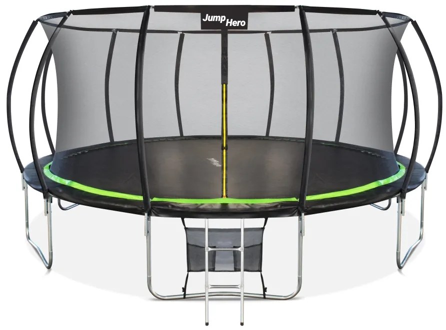 Premium tuintrampoline met veiligheidsnet aan binnenkant 488cm Jump Hero 16FT