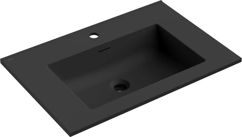 Mexen Otis ingebouwde wastafel 71 x 46,5 cm, zwarte mat - 25187071