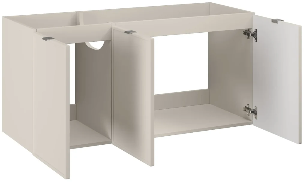 Comad Bella Cashmere onderkast met 3 deuren 120x45cm taupe