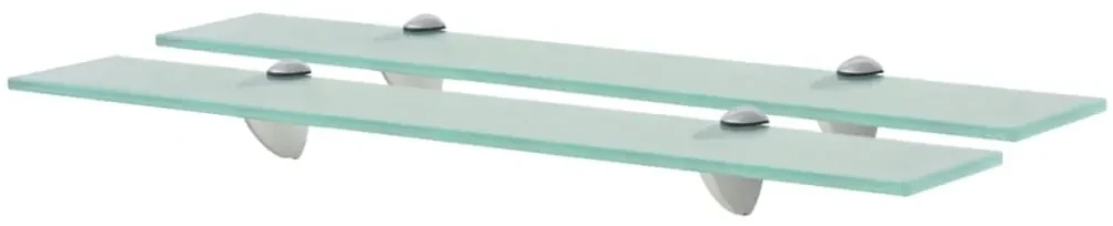 vidaXL Schappen zwevend 2 st 60x20 cm 8 mm glas