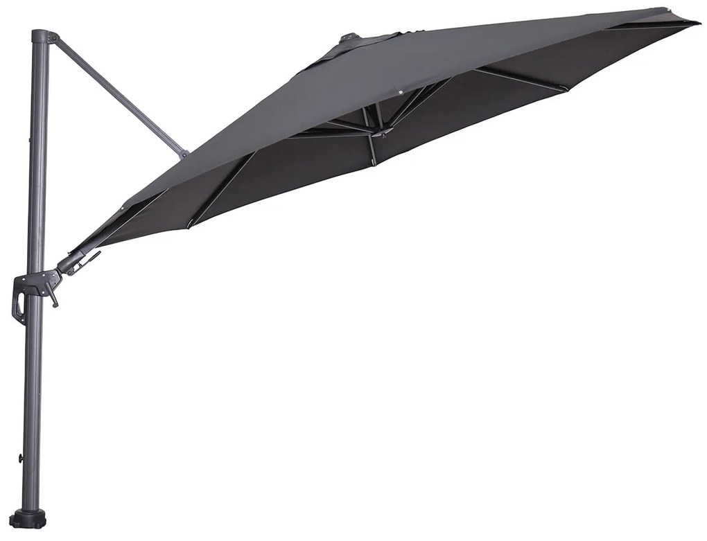 Garden Impressions Hawaii zweefparasol Ø350 cm - frame carbon black - doek donker grijs