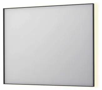 INK SP32 spiegel - 100x4x80cm rechthoek in stalen kader incl indir LED - verwarming - color changing - dimbaar en schakelaar - mat zwart 8410060
