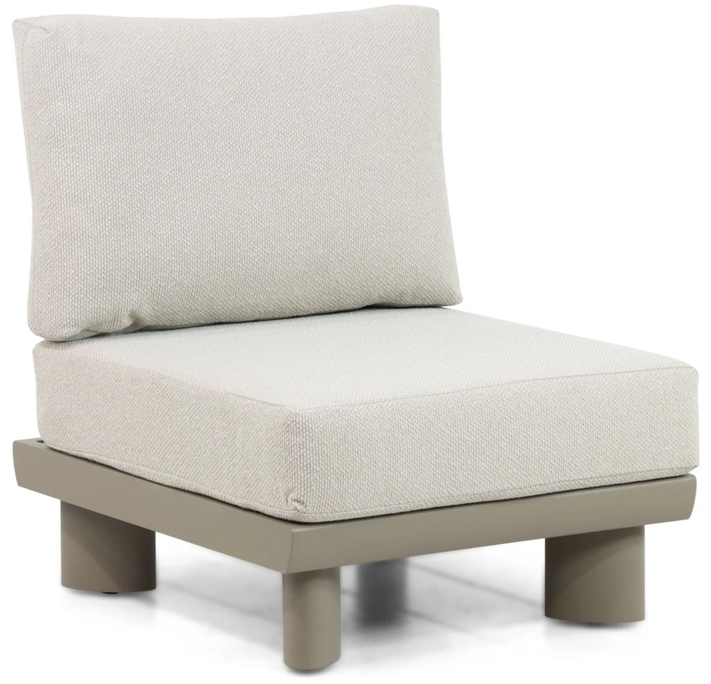Hoek loungeset 6 personen Aluminium/Rope /Ceramic stone Taupe  Santika Furniture Santika