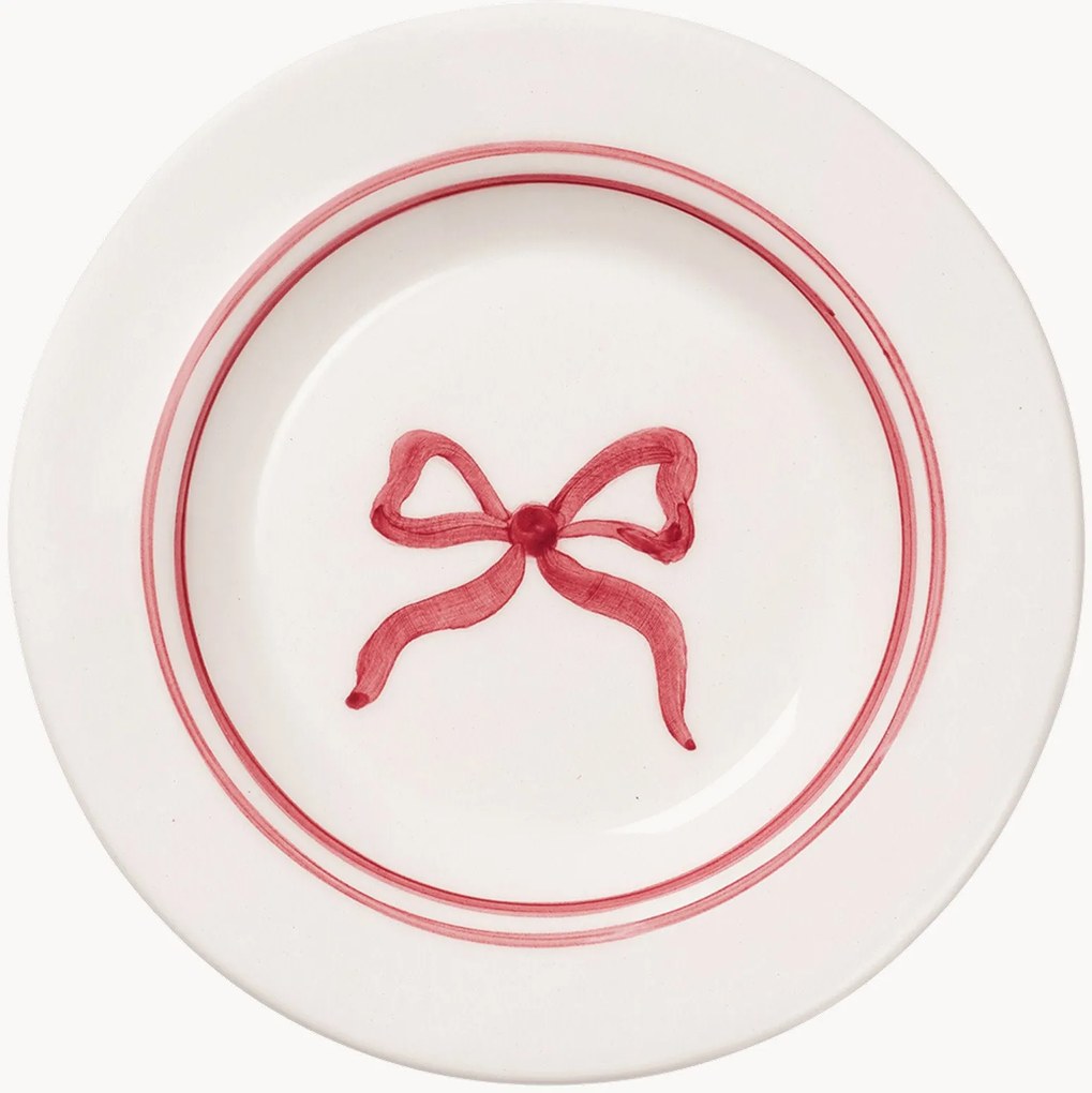 Handbeschilderd dessertbord Bow