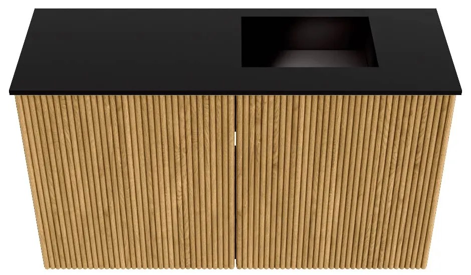 Mondiaz Joya 70cm toiletmeubel oak met wastafel faye rechts 1 kraangat urban
