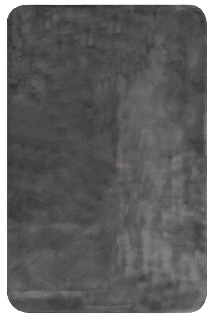 vidaXL Plaid 100x150 cm kunstkonijnenbont donkergrijs
