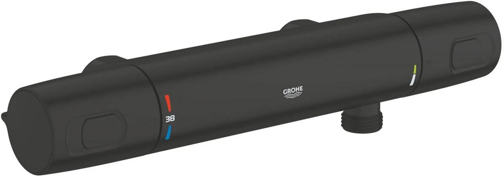 Grohe QuickFix Precision Trend douche-thermostaatkraan 12cm mat zwart