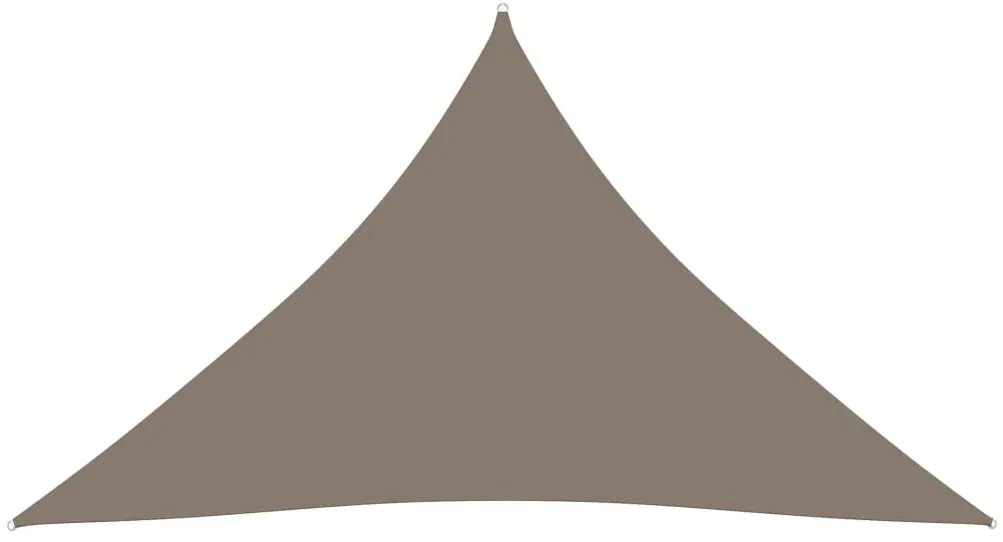 vidaXL Zonnescherm driehoekig 4x5x5 m oxford stof taupe