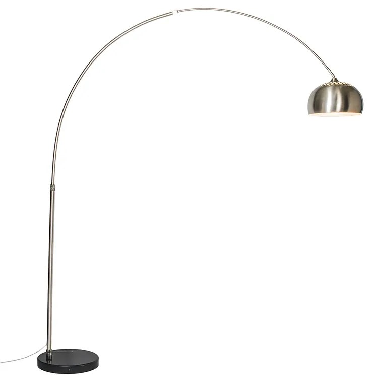 Booglamp staal metalen kap 32 cm verstelbaar - XXL Modern E27 Binnenverlichting Lamp