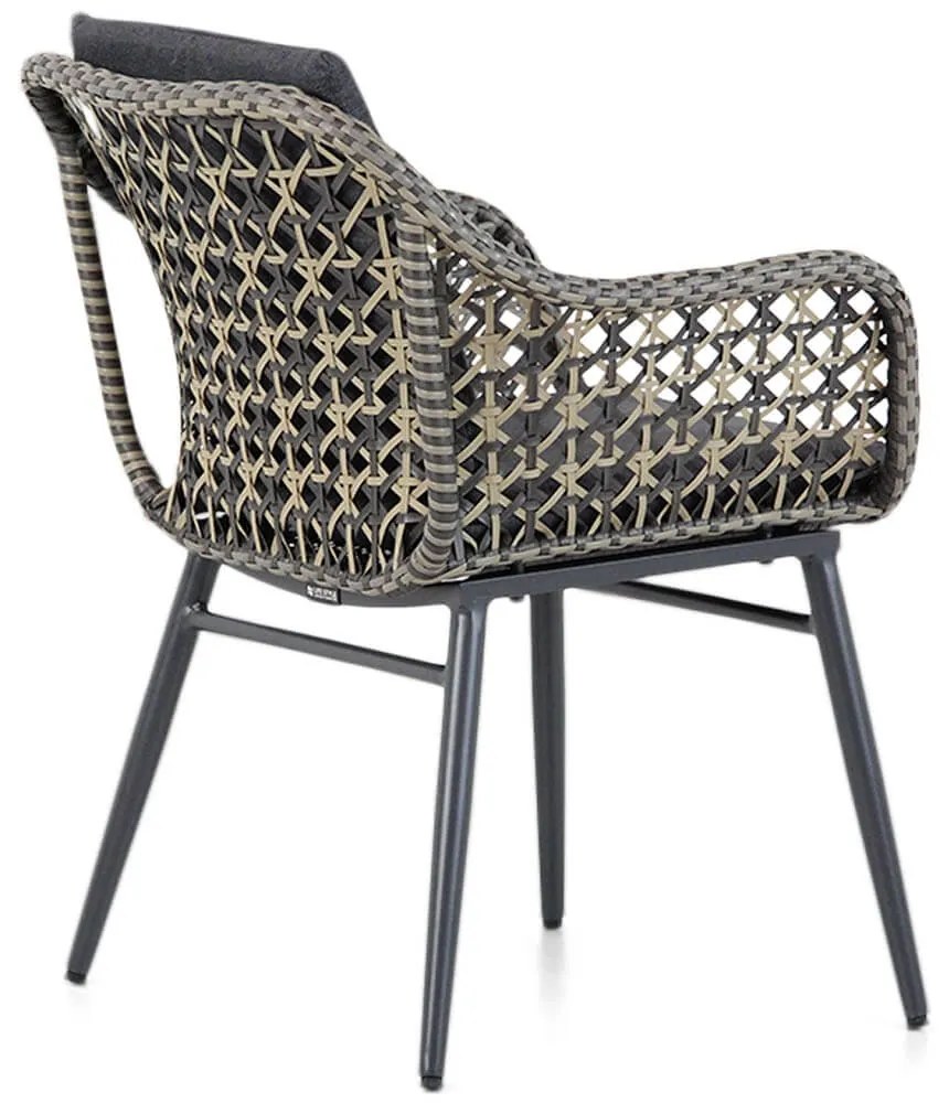 Tuinstoel Wicker Taupe-naturel-bruin Lifestyle Garden Furniture Dolphin  mixed black/taupe