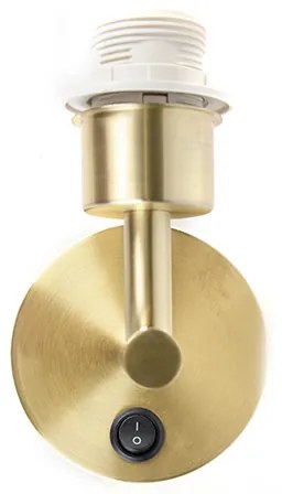 Moderne wandlamp goud 1-lichts met schakelaar - Combi