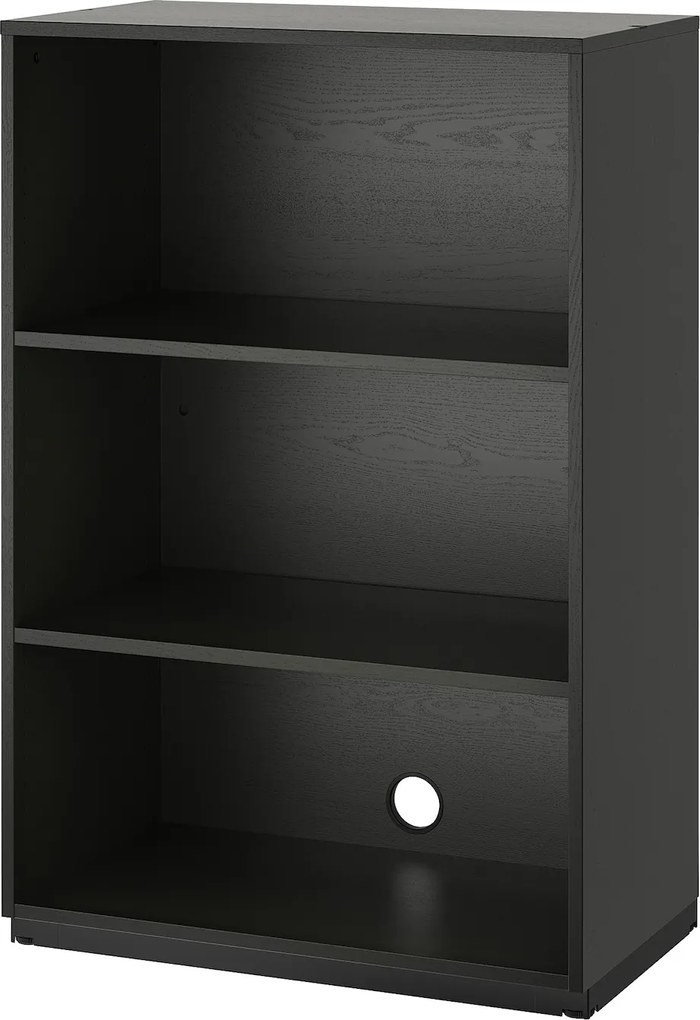 IKEA GALANT Open kast 80x120 cm Zwartgebeitst essenfineer Zwartgebeitst essenfineer - lKEA
