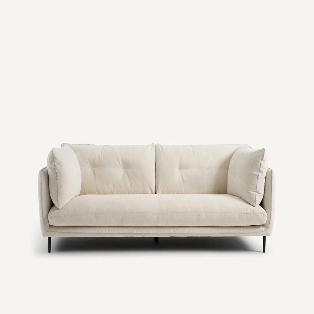 2-zits bank, chenille fluweel, Botero