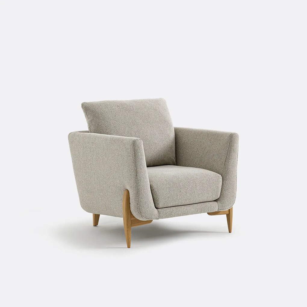 Fauteuil in gevlekte structuurstof, Cejjy