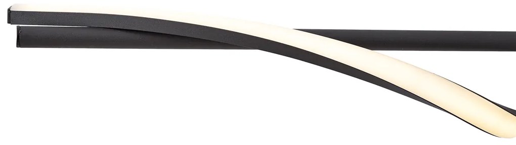 Design hanglamp zwart 110cm incl. LED 3-staps dimbaar - Wokkel