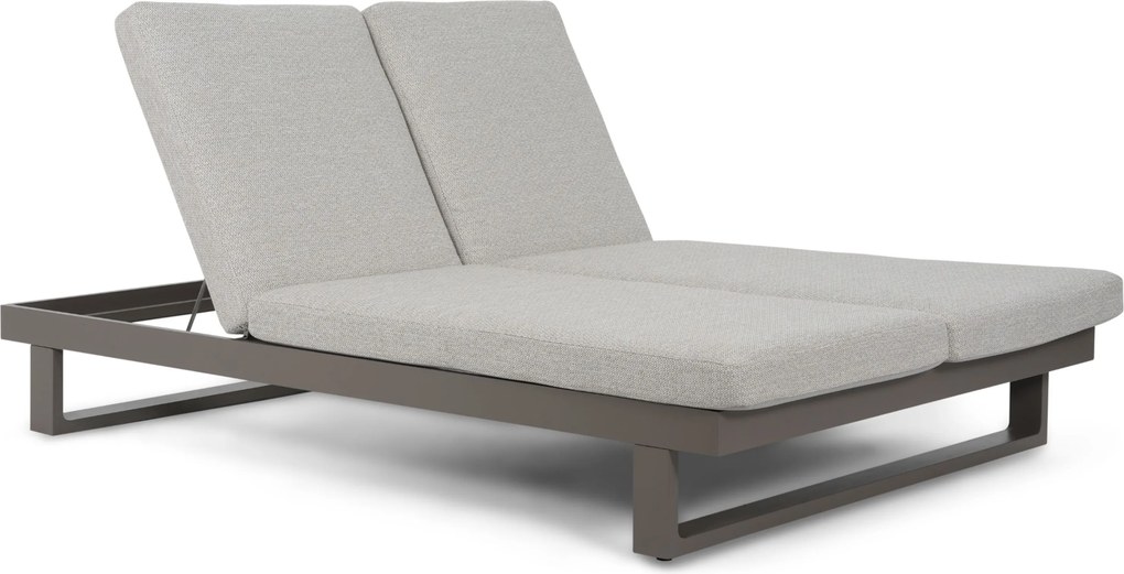 Lifestyle Garden Furniture Massimo Ligbed Met Kussen Antraciet/sandy Aluminium Grijs