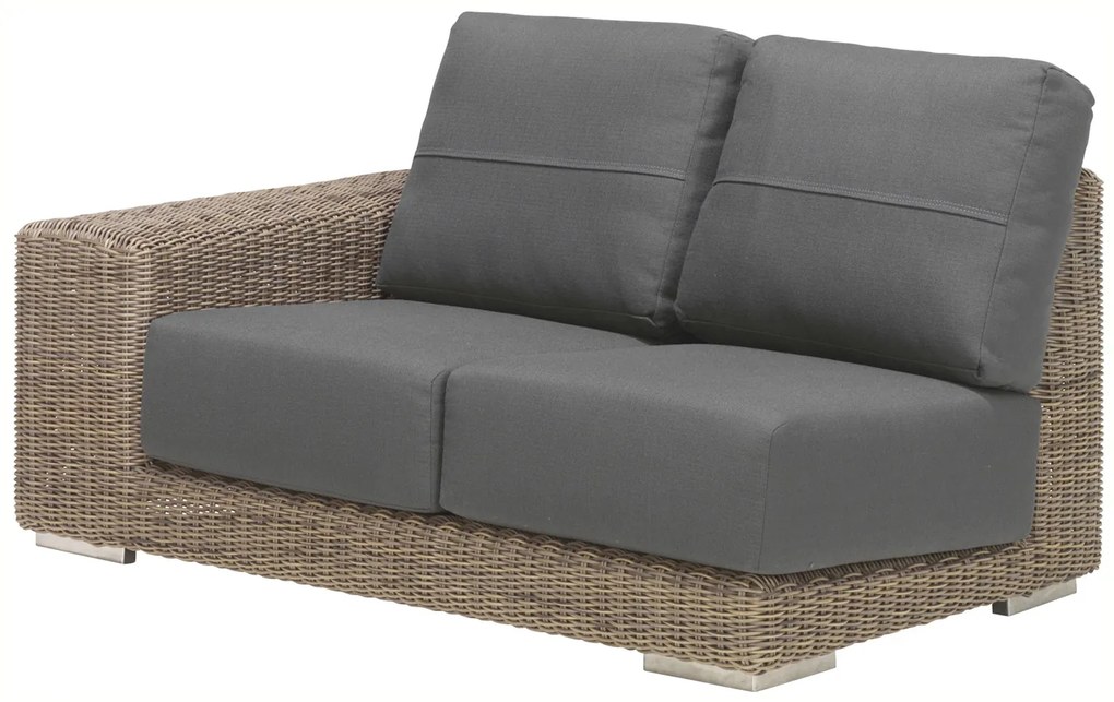 4 Seasons Outdoor Kingston hoekbank pure met tafel * SALE * Loungeset antraciet weerbestendig