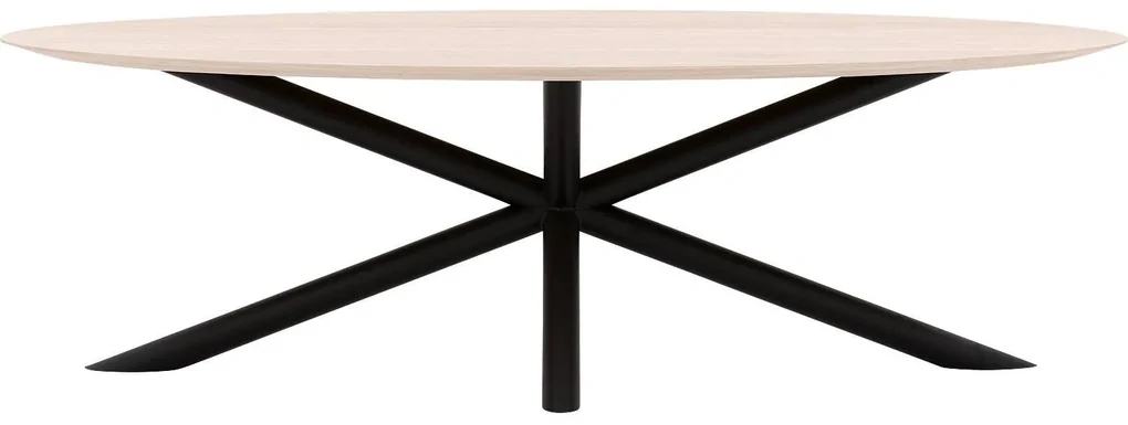 Goossens Excellent Eettafel Gs-1302, Ovaal 240 x 130 cm