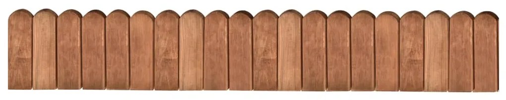 vidaXL Gazonrand 120 cm geïmpregneerd grenenhout bruin