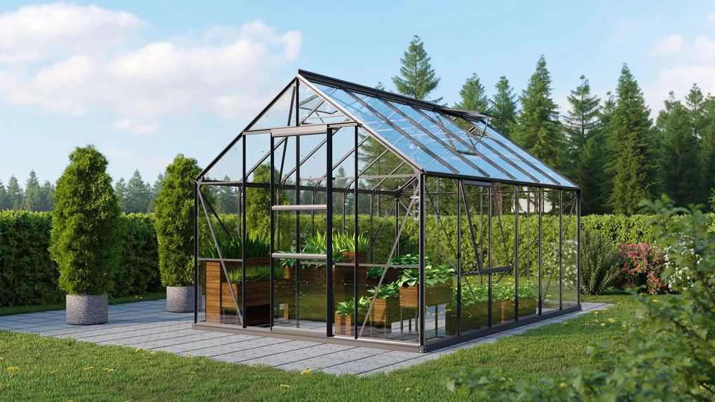 Vitavia Meridian 1 serre - 9,9m² - Zwart
