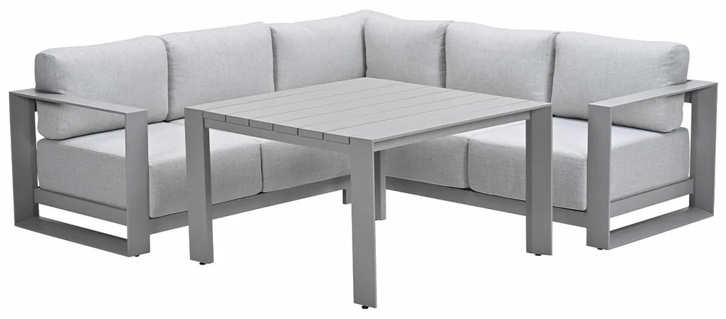 Garden Impressions Malakka lounge dining set 4-delig - taupe - valley sand