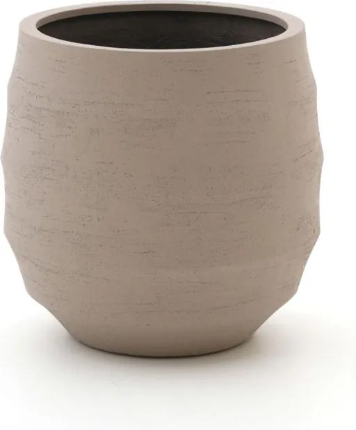 Bloempot Luca Lifestyle Bordo | Taupe Kunststof  | ø55cm | Geschikt voor Buiten en binnen | Kees Smit Tuinmeubelen