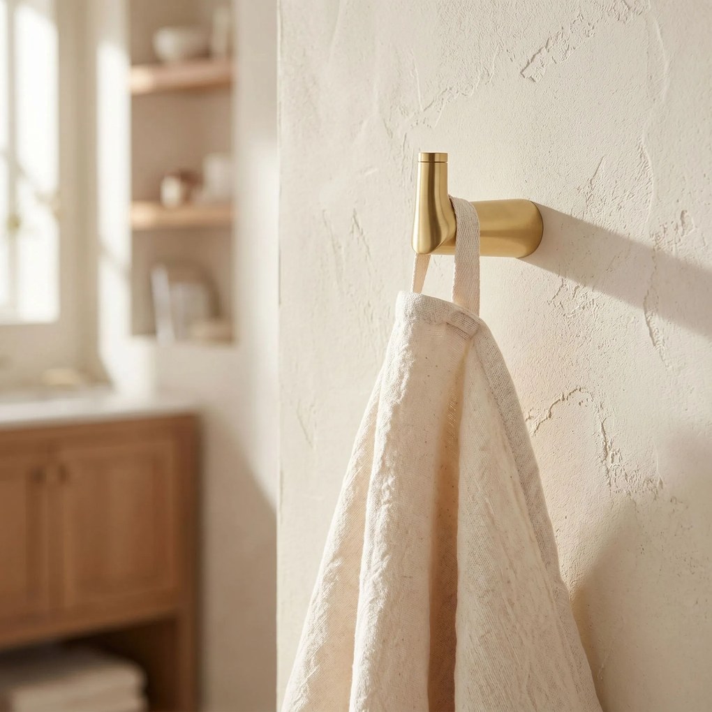 Badkamerhaak 16204 Vibe Brush Gold