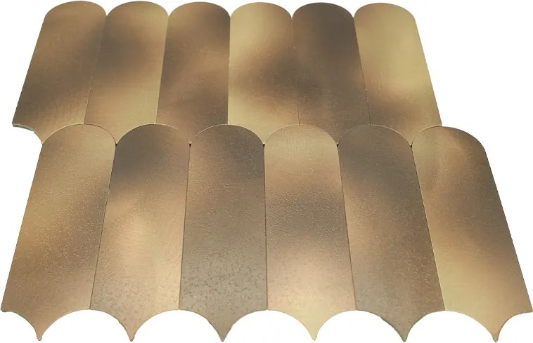 Zelfklevende Mozaïektegels Metaal | Arch Goud | 28,8×29,8 cm | Keuken, Bad & WC